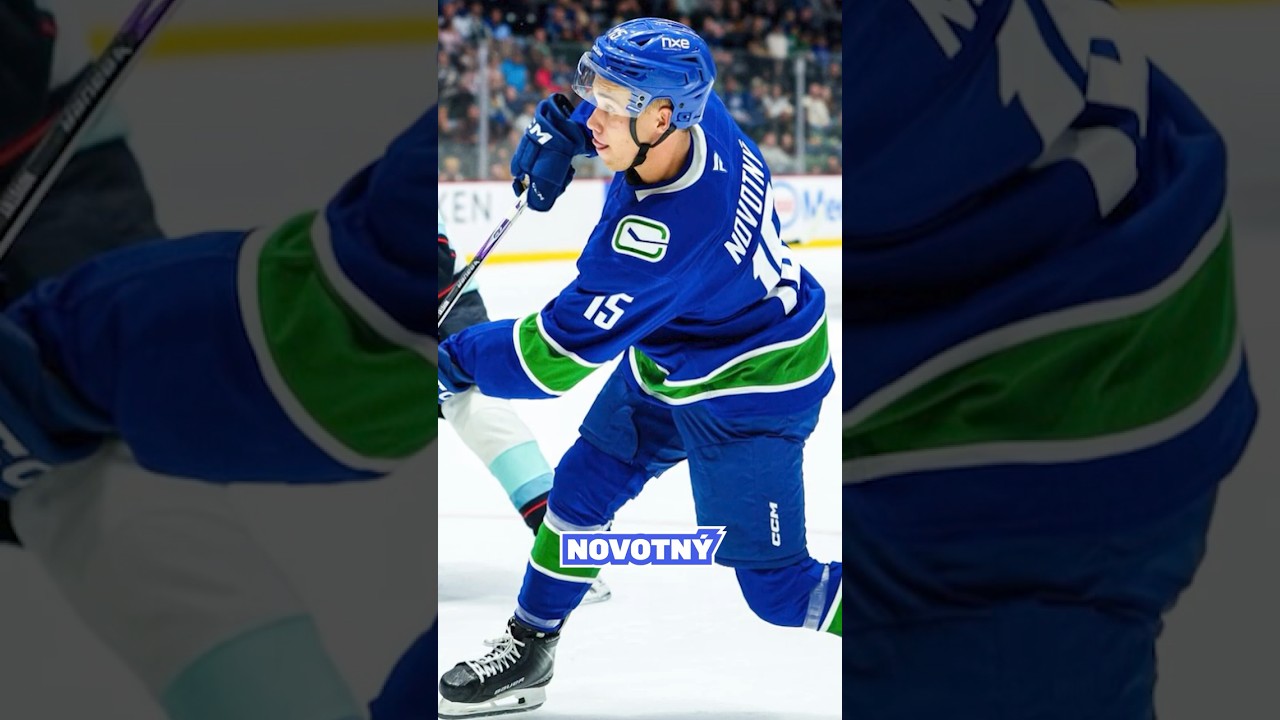 Adam Novotný is looking right home battling against NHL'ers