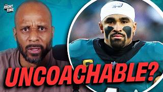 Celebrity Eagles put Jalen Hurts on notice. Wembanyama's MVP case, Lakers title chances | The Right Time Profile