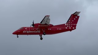 Nuuk Airport 06/04-2024 Landing OY-GRK Dash 8-200 GRL1511 from Kangerlussuaq