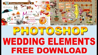 wedding elements psd free download