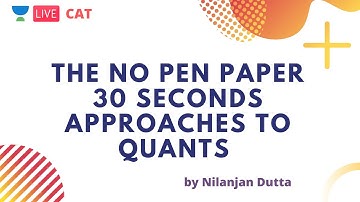 The No Pen Paper 30 Seconds Approaches to Quants by Nilanjan Dutta