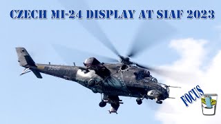 SIAF 2023: Final Czech air force Mi-24 display abroad