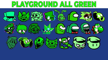 FNF Character Test | Gameplay VS My Playground | ALL Green Test