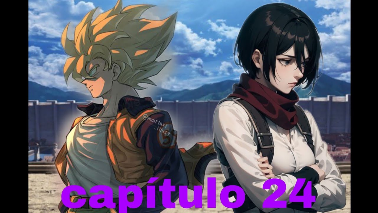 Goku en Shingeki no kyojin capitulo 24