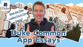 Duke University 2024 Common App Essays #duke #commonapp #collegeadmissions #essay
