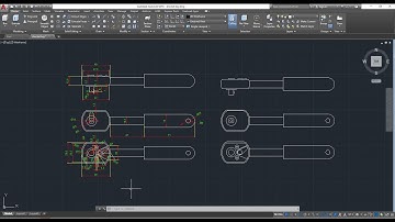 AutoCAD 2D, How to drawing socket wrench handle