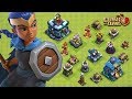 VENCE TODOS? CAMPEÃ REAL VS TODAS AS DEFESAS E HERÓIS! CLASH OF CLANS