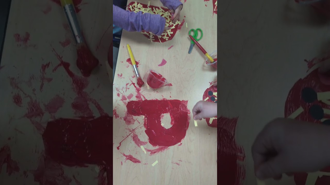 P is for Pizza Process Art 