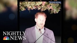 Prince Harry Speaks Following Announcing Plans To Step Back From Royal Family | NBC Nightly News