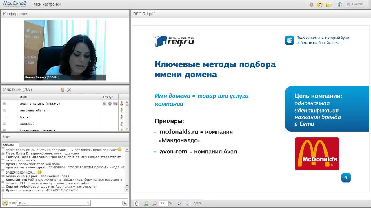 Татьяна Левина - Подбор домена, который будет работать на бизнес. - YouTube