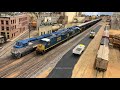 Modern Ho Scale Amtrak Long Distance Train Operations!