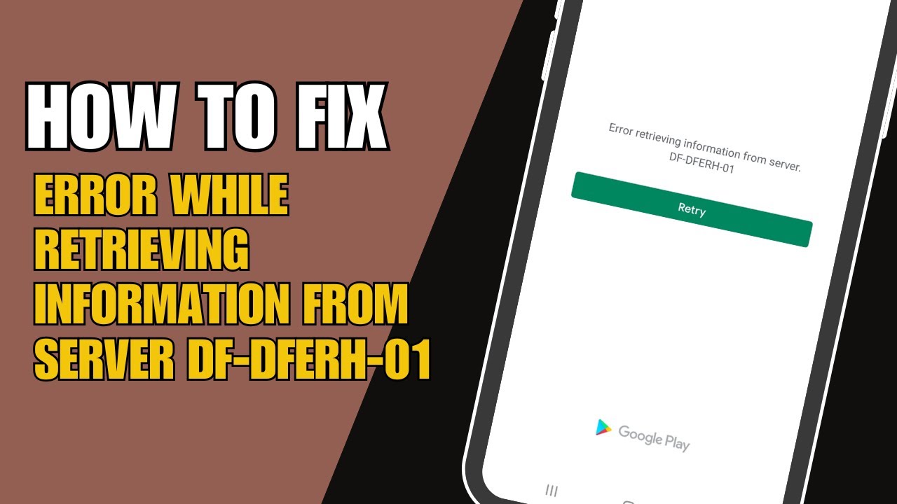 How to Solve Error While Retrieving Information from Server DF-DFERH-01 ...