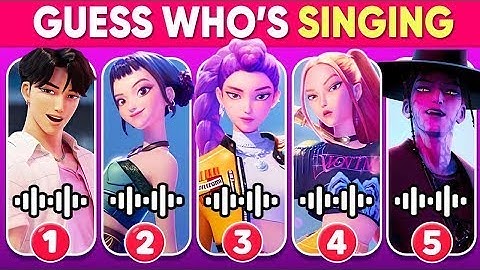 Guess Who's   Singing from Kpop Demon Hunters  Movie 2025 ~ Juni, Rumi, Mira, Joey, Gwi Ma