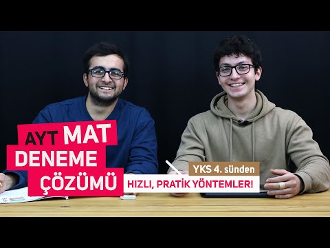 DERECE ÖĞRENCİSİNDEN AYT MATEMATİK DENEME ÇÖZÜMÜ | TURLAMA TAKTİĞİ İLE PRATİK SORU ÇÖZÜMLERİ