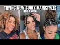 Trying NEW Curly Hairstyles For a WEEK pt. 2 | Azlia Williams