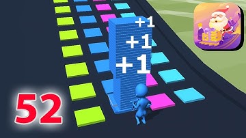 NEW GAME - Stack Colors - Level 52  -  New Update Gameplay Walkthrough - All Level (iOS, Android)