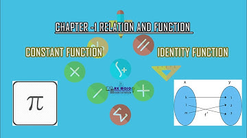 Concept of Constant Function & Identity Function