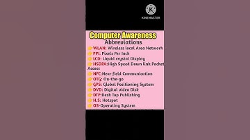 TSNPDCL Exam ll Computer Awareness Abbreviations