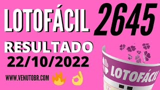 🍀 Resultado Lotofácil 2645 screenshot 4