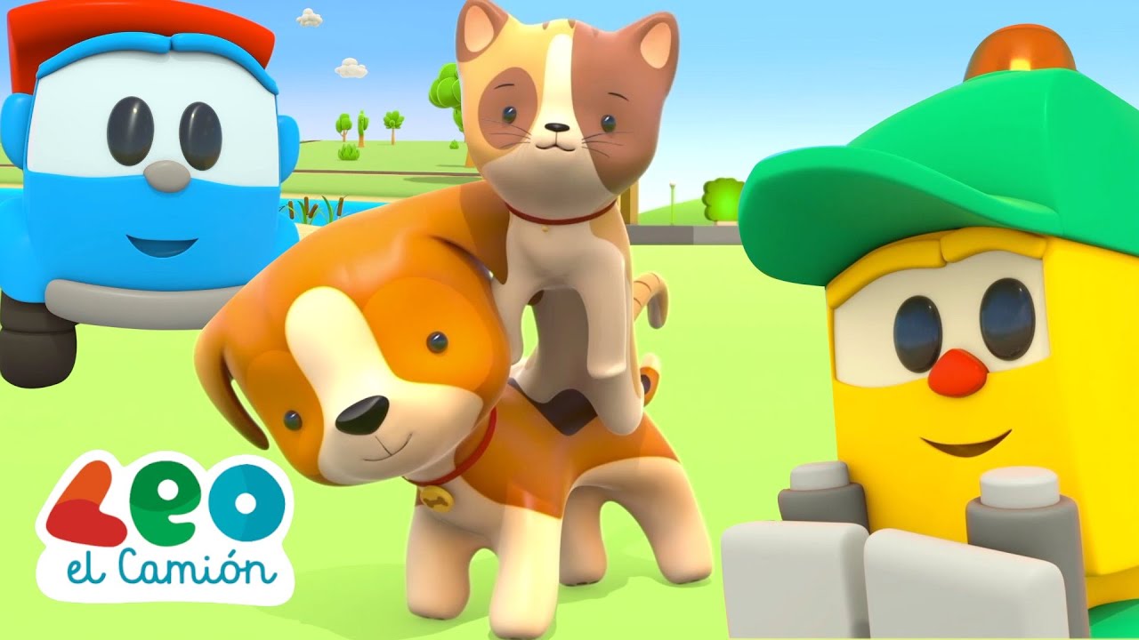 Leo el Camión - Aprende los nombres de los animales domésticos en español con Leo y Lifty