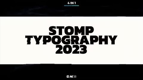 2023 Stomp Typography After Effects Template | Copied content Templates