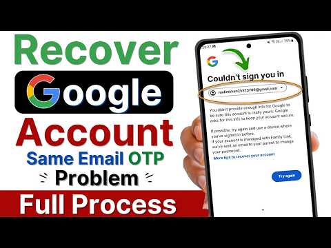 Gmail Account Recovery | Google Couldn't sign you in | How to recover gmail account