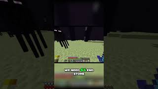 Minecraft: Epic Ender Dragon Fight &amp; End Stone Hunt! #shorts