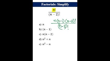 Factorials - Simplify #shorts #maths #mathematics #algebra #factorials