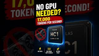 LLMs Don’t Need GPUs Anymore 17,000 Tokens Per Second!