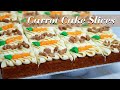 Carrot cake slices easy recipe  moist carrot cake with cream cheese frosting  rahiza dorah