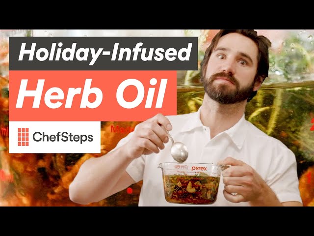 Thanksgiving Flavor in a Bottle: How to Make Herb-Infused Oil class=