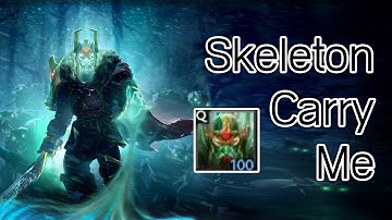 Wraith King Skeleton Carry Me - Dota 2 Custom Hero Chaos