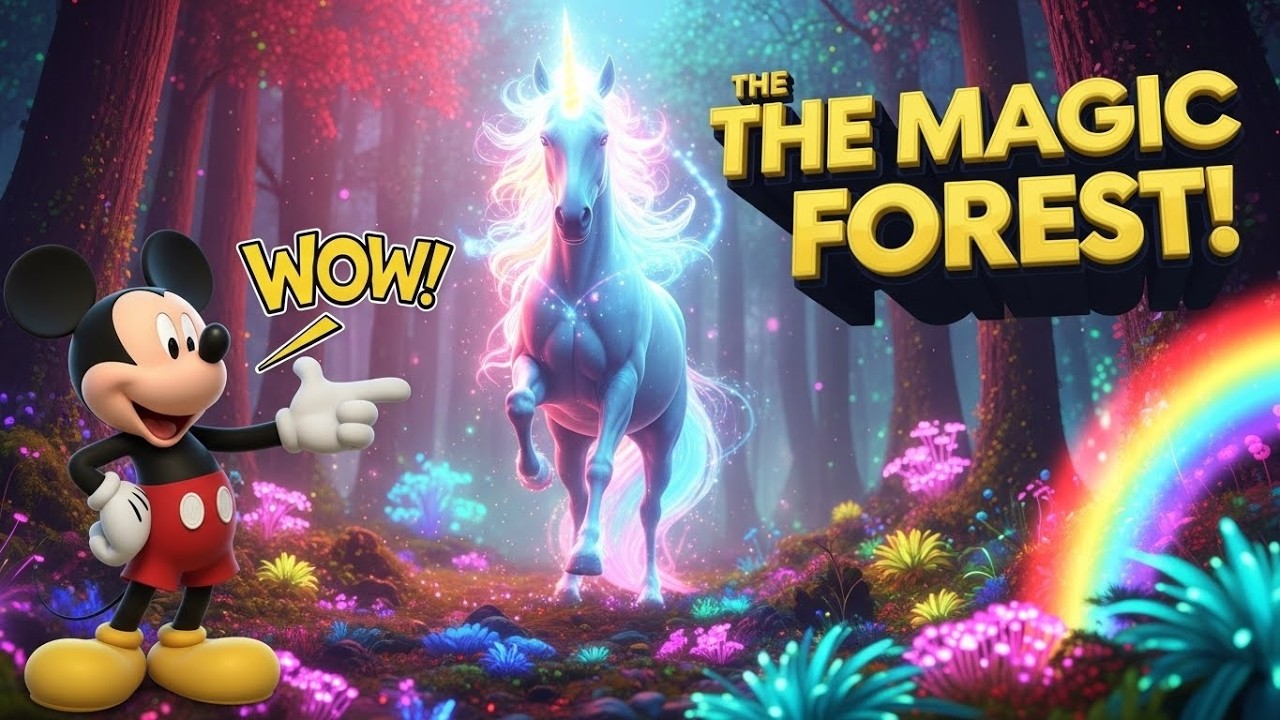 ​"Mickey Mouse and the Hidden Rainbow Treasure! 🌈✨ A Magical 3D Fantasy Journey"