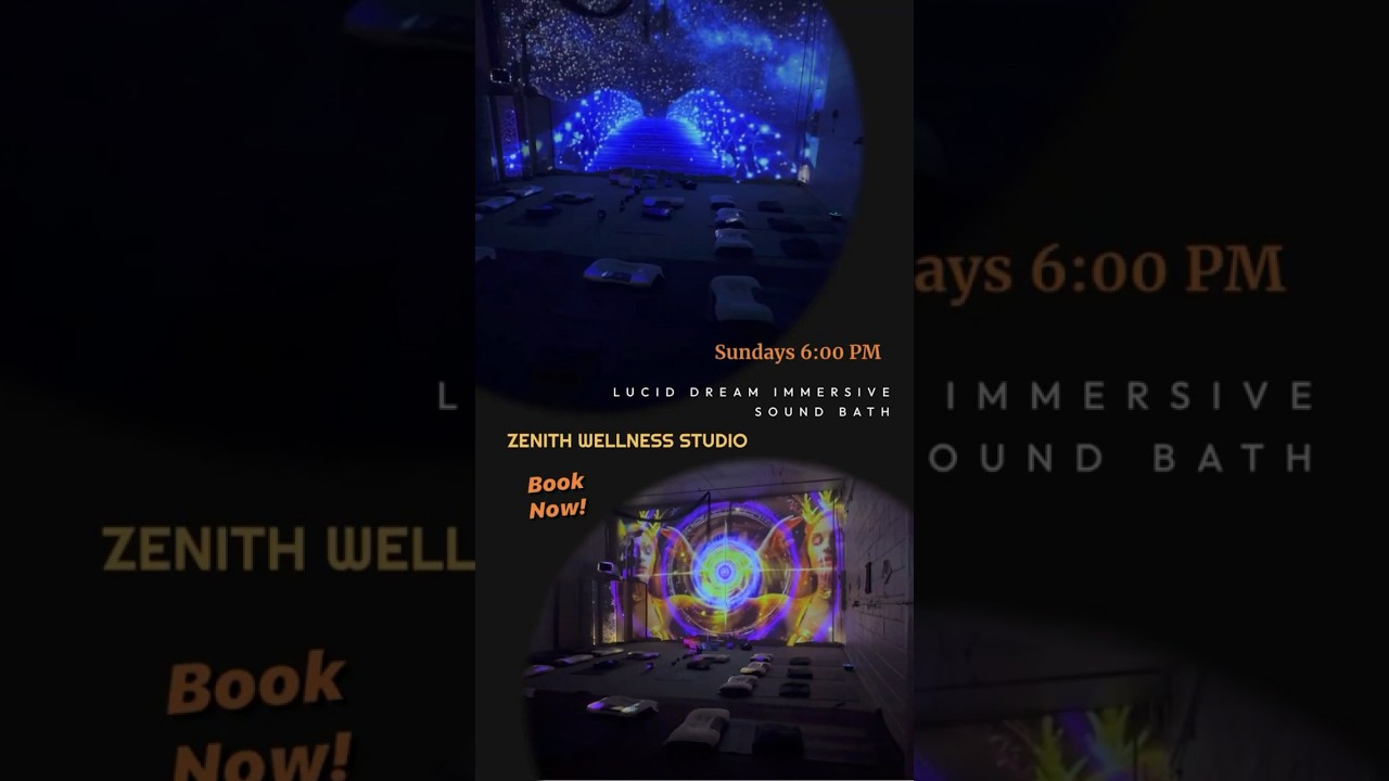Lucid Dream Sound Baths in Detroit, MI Sundays 6 PM at ZENITH WELLNESS STUDIO 