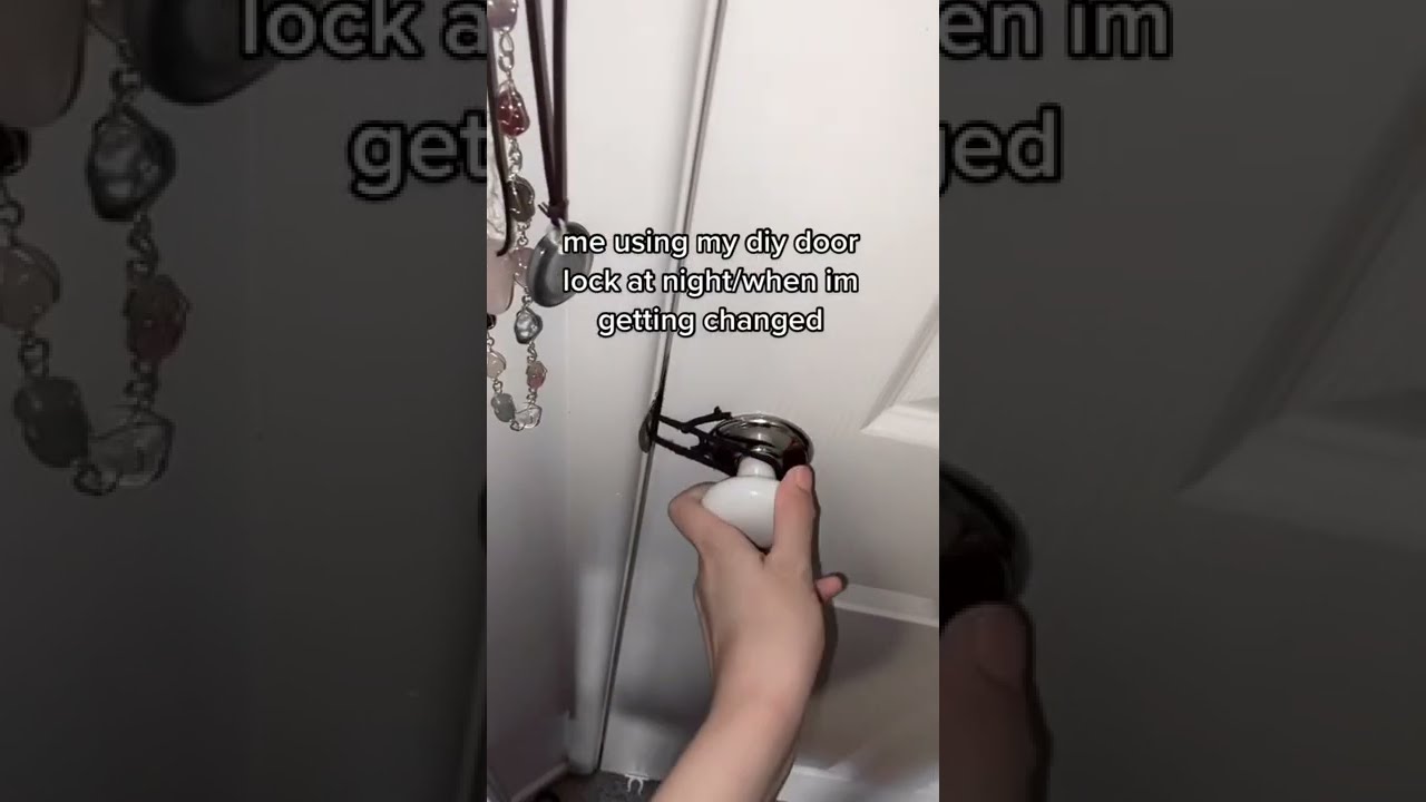 Selfmade Door Lock TikTok Cryingandchaos