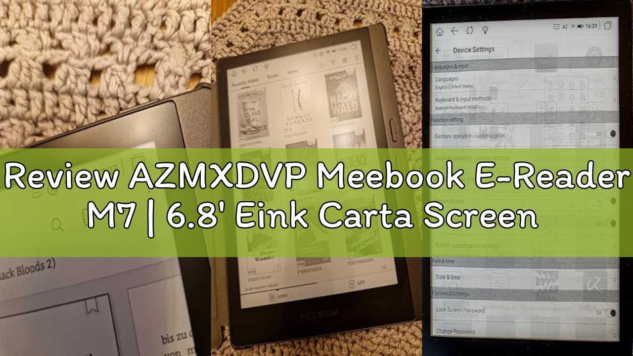 2023 MEEBOOK M7, 6.8 E-ink E-reader + Carta 1200 France