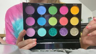 ASMR 🌈 eyeshadow palette collection | tapping, scratching, whispered