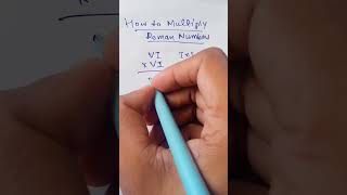 how to multiply roman numbers #mathematics #maths #unique #romannumbers