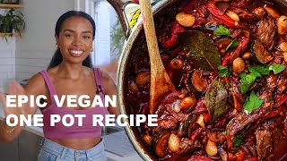 Tasty Vegan One Pot!🔥 Spanish Butterbean Stew