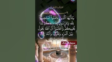 سورة الأنفال الآية ( 24 )