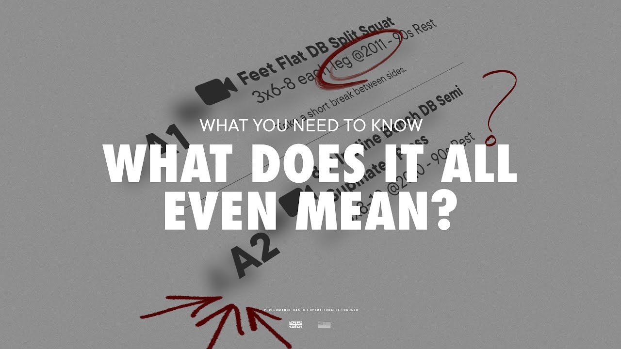 Tempo, Sets, Reps and Rest: Understanding Training Language