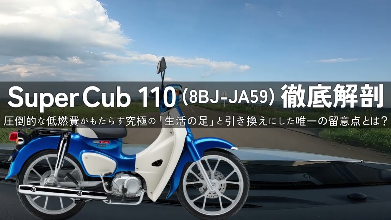 HONDA Super Cub 外装セット ブルー　JA59 Honda Super Cub 110 8BJ-JA59 In-Depth Analysis: The Peace of Mind