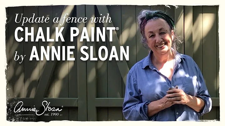 How to use Chalk Paint to update a fence