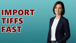 How To Import A TIFF File Into Civil 3D?