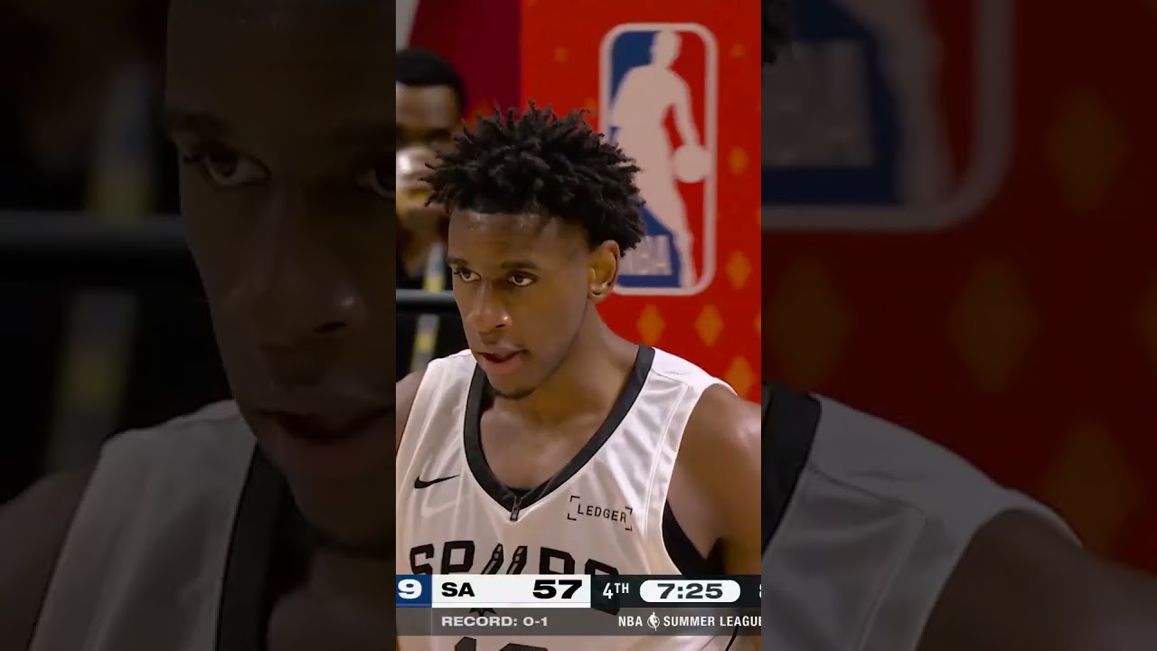 AND-1 FOR TRJ 😤 #spurs #nba #tarrisreedjr #summerleague