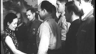Madame Chiang Kai Shek Honours Tokyo Raiders (1943)