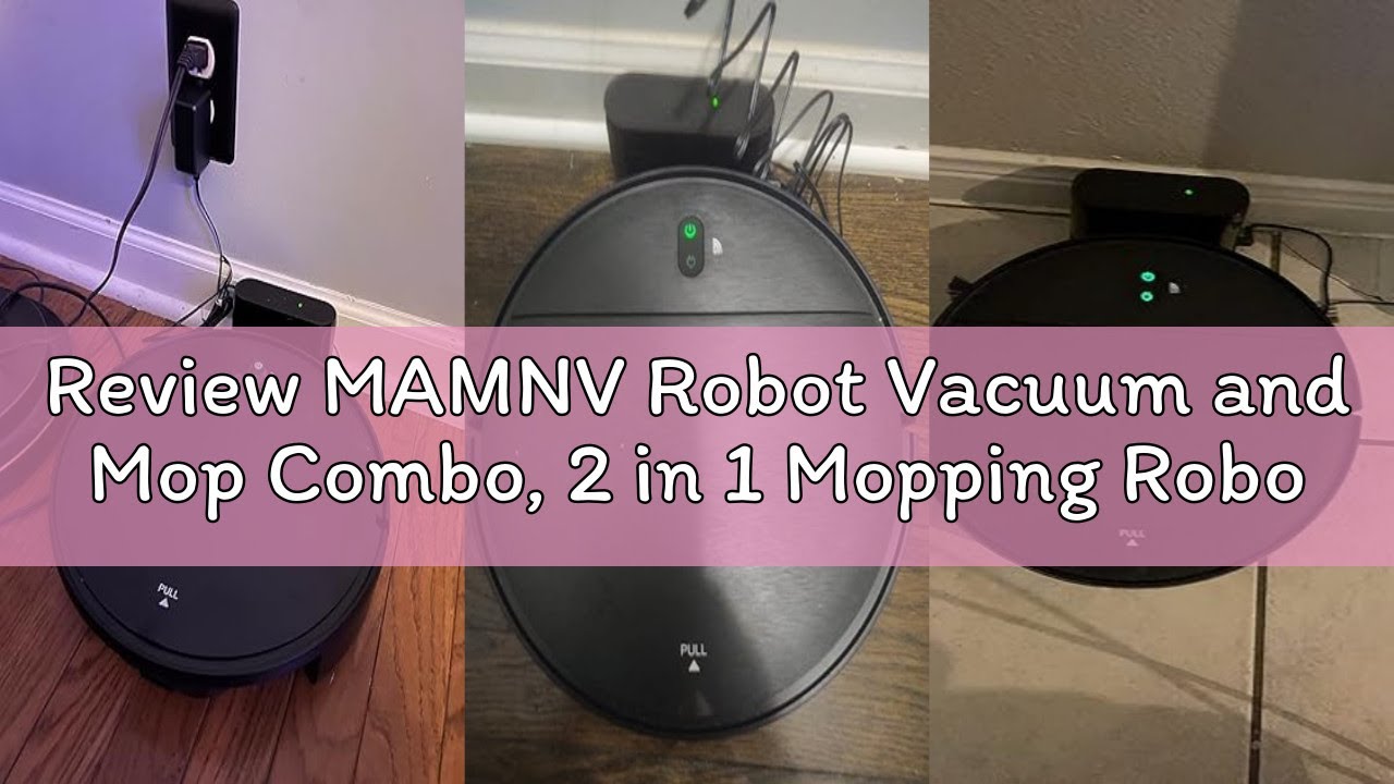Review MAMNV Robot Vacuum and Mop Combo, 2 in 1 Mopping Robot Vacuum Cleaner with Schedule, Wi-Fi/Vo