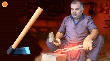 Making an Adze Tool from Rusty Scrap Metal