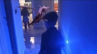 Eyvah Evi̇mi̇zde Ejderha Var/ Dragon/ Göktuğ Ve Güneş Enderhadan Kaci̇yor /Lav Var