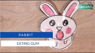 Rabbit eating gum - HomeArtTv producido por Juan Gonzalo Angel Restrepo